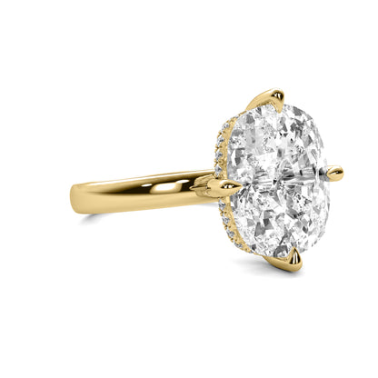 Elongated Cushion Compass Ring