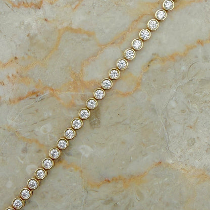 Bezel Tennis Bracelet