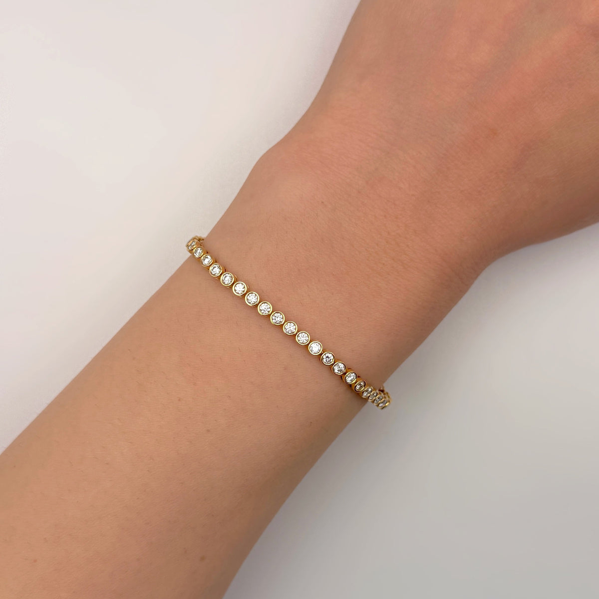 Bezel Tennis Bracelet