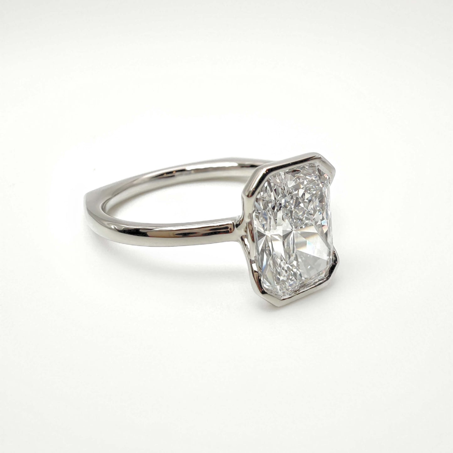 Radiant Half Bezel Ring