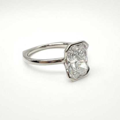 Radiant Half Bezel Ring