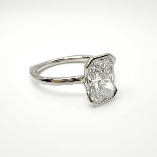 Radiant Half Bezel Ring