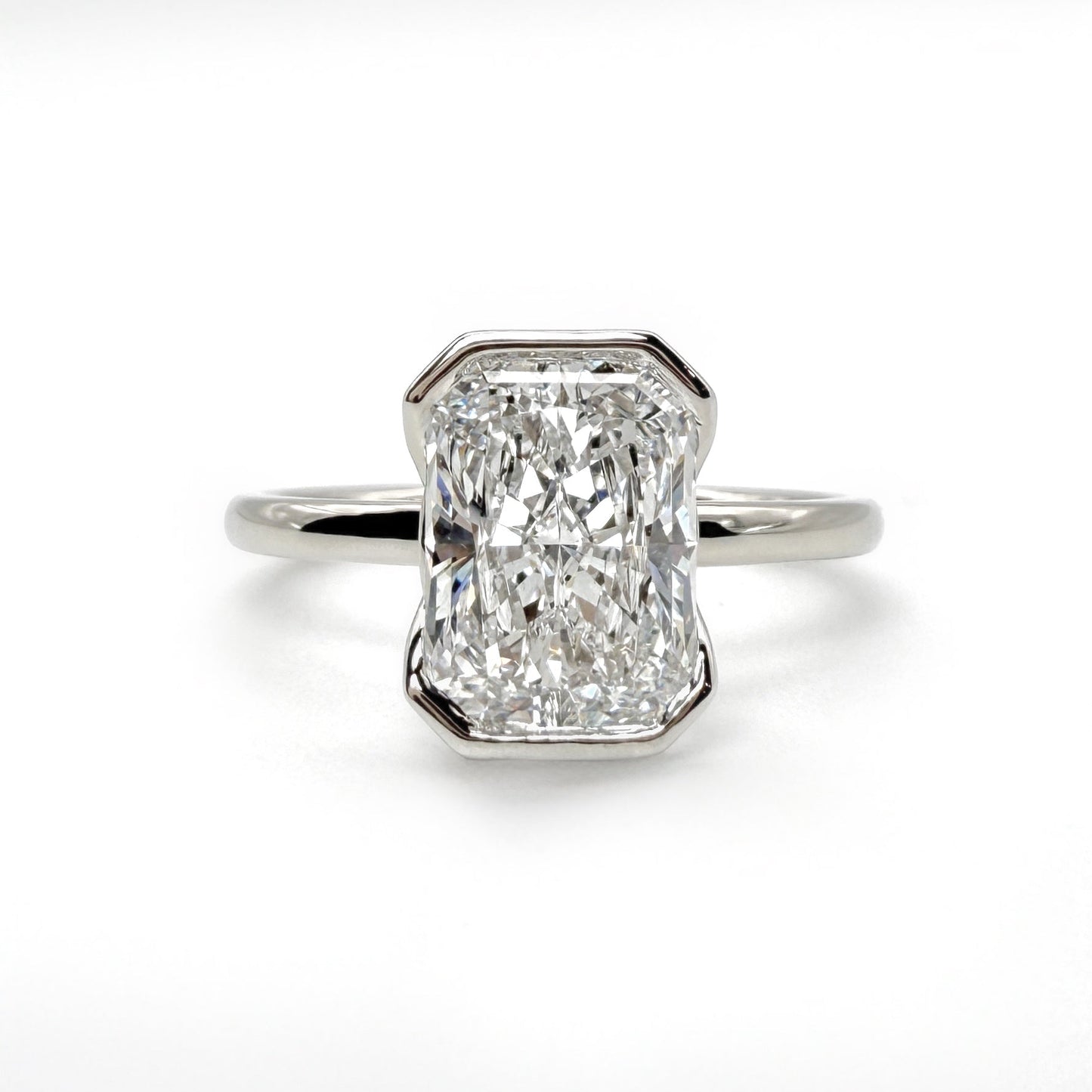 Radiant Half Bezel Ring