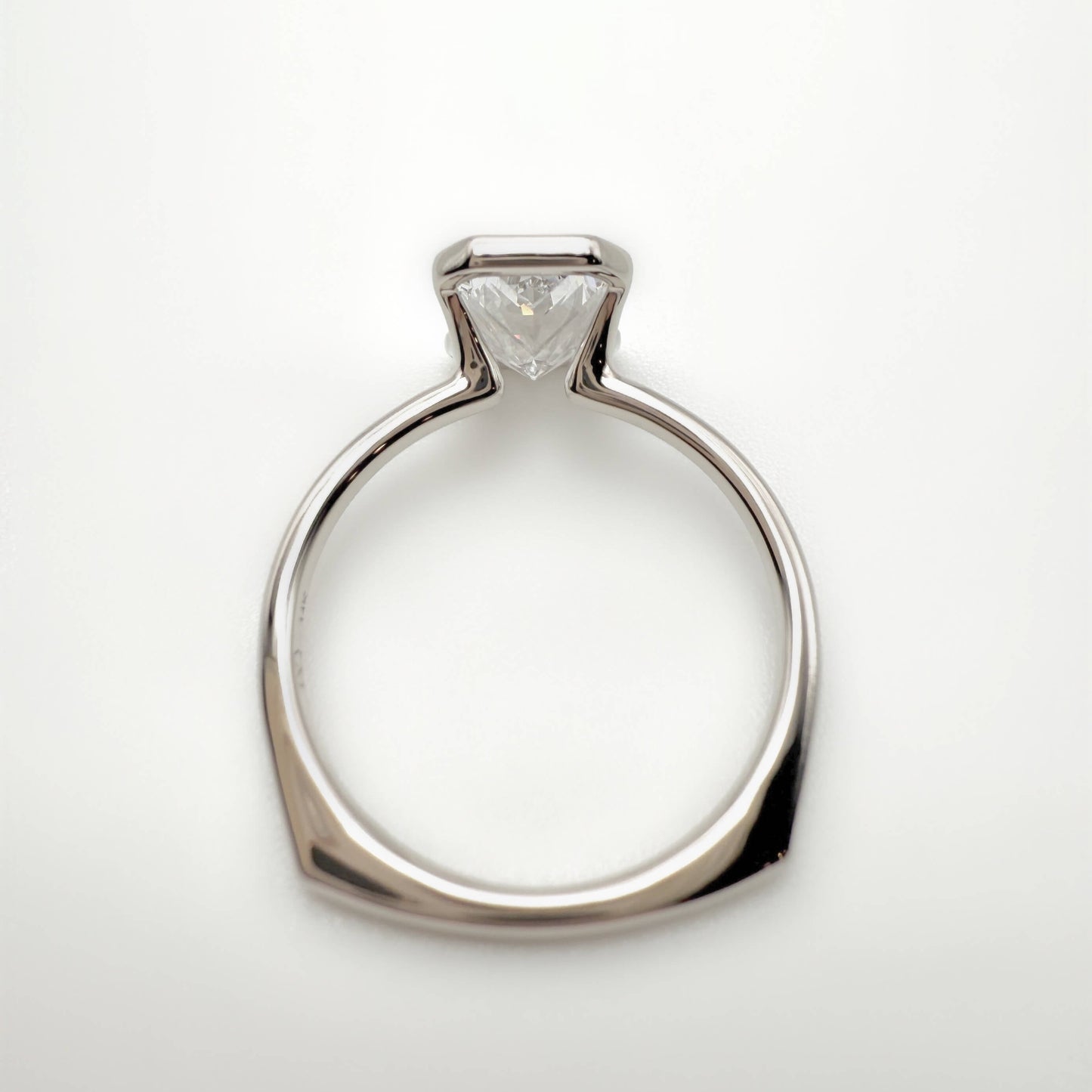 Radiant Half Bezel Ring