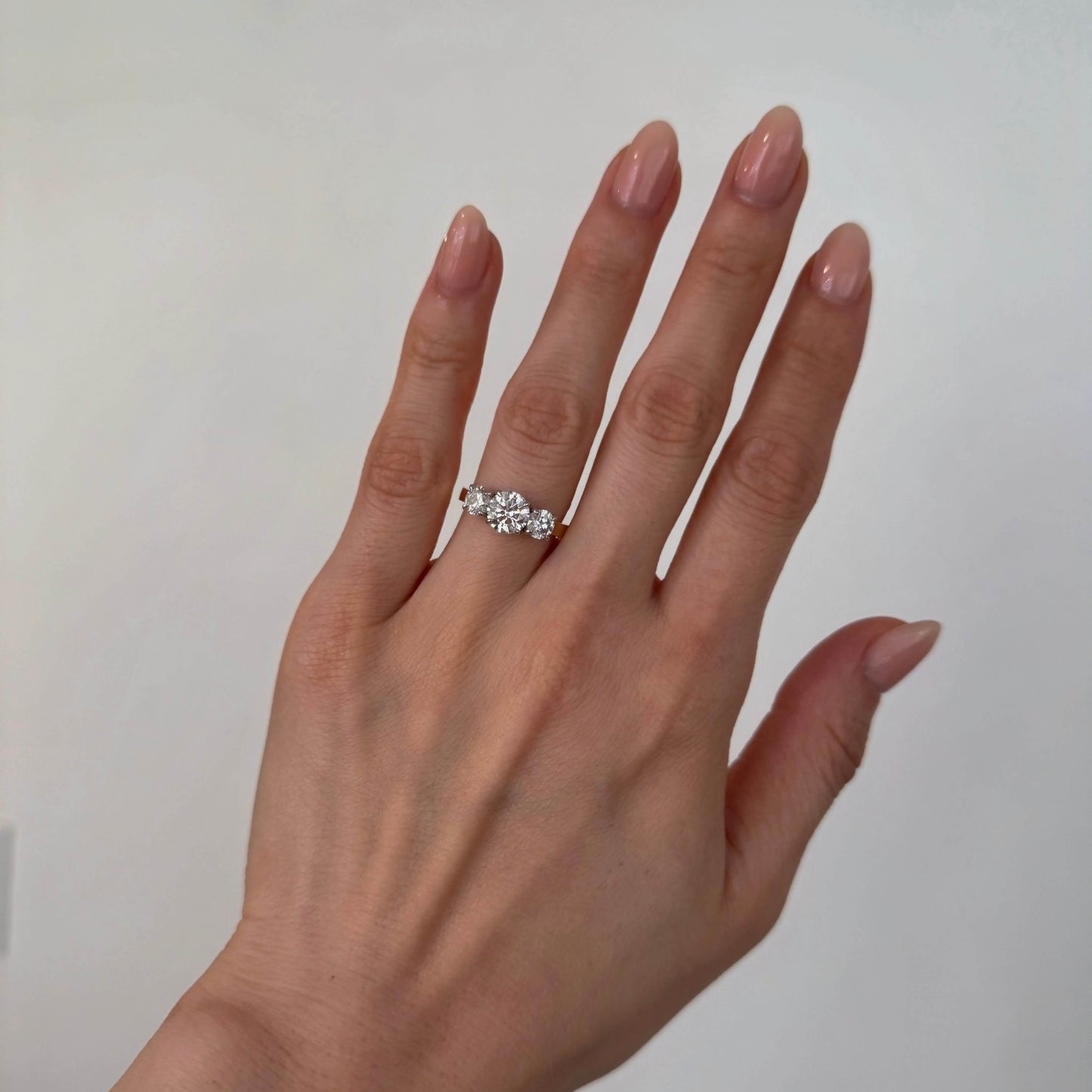 Round Brilliant Trilogy Ring