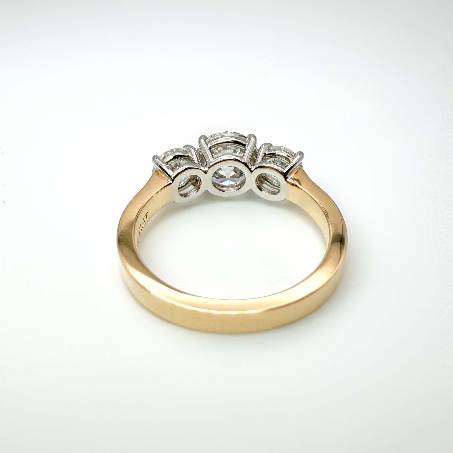 Round Brilliant Trilogy Ring