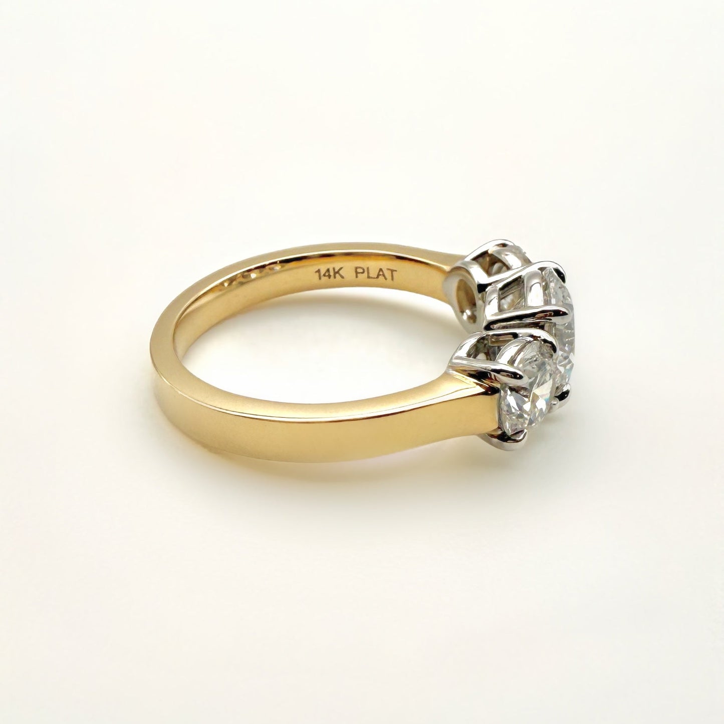 Round Brilliant Trilogy Ring