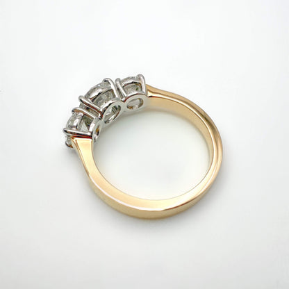 Round Brilliant Trilogy Ring